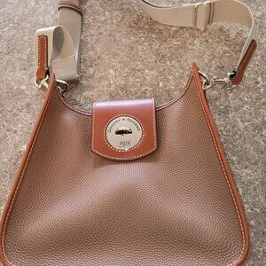 Dooney & Bourke Pebble Turn Lock Flap Saddle Crossbody Bag